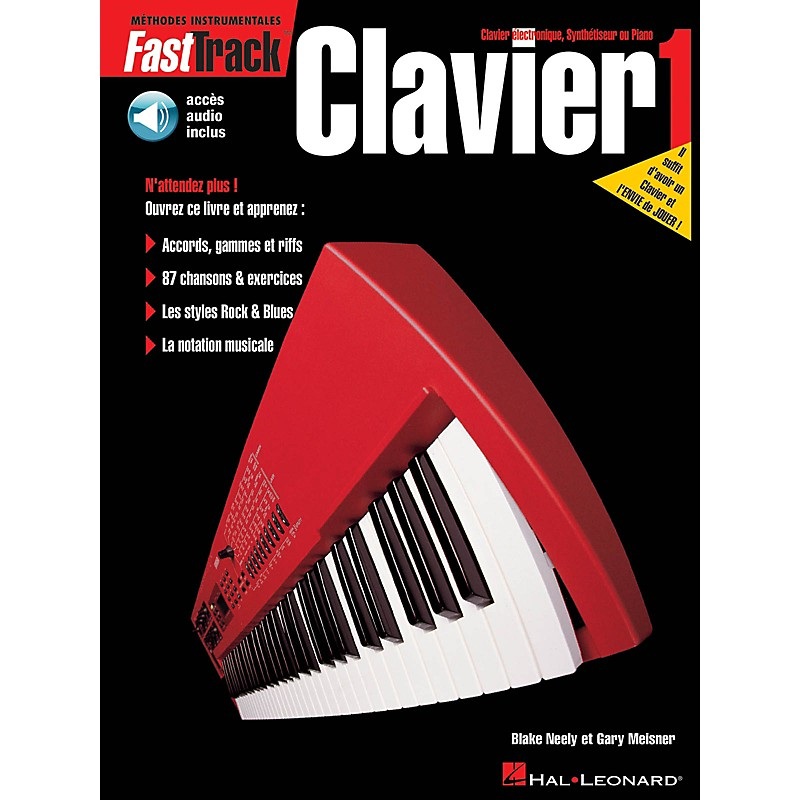 Hal Leonard FastTrack Keyboard Method – Book 1 – French Edition Fast Track Music Instruction BK/Audio Online