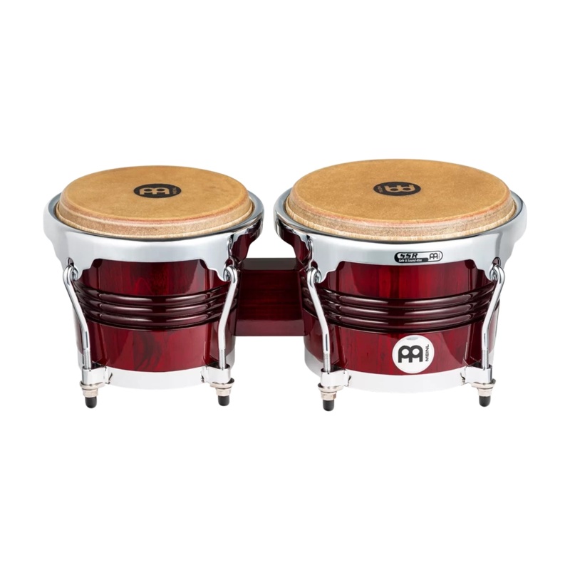 Meinl Percussion Marathon Exclusive Bongos 6.75″ And 8″ Pine Bongos  – Wine Red