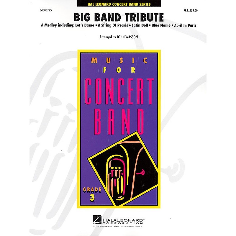 Hal Leonard Big Band Tribute Full Score Concert Band