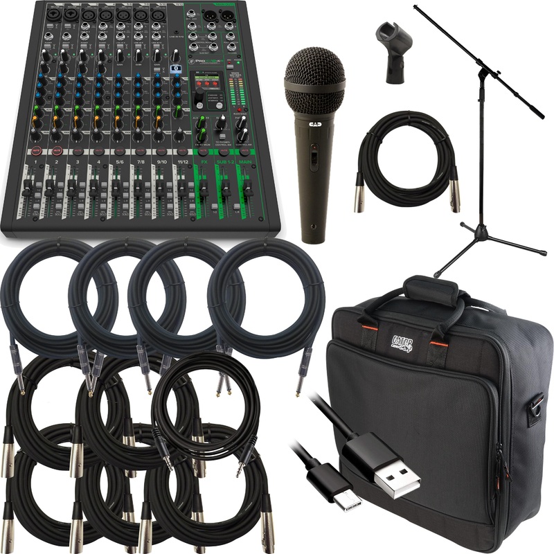 Mackie ProFX12v3+ 12 Channel Mixer PERFORMER PAK