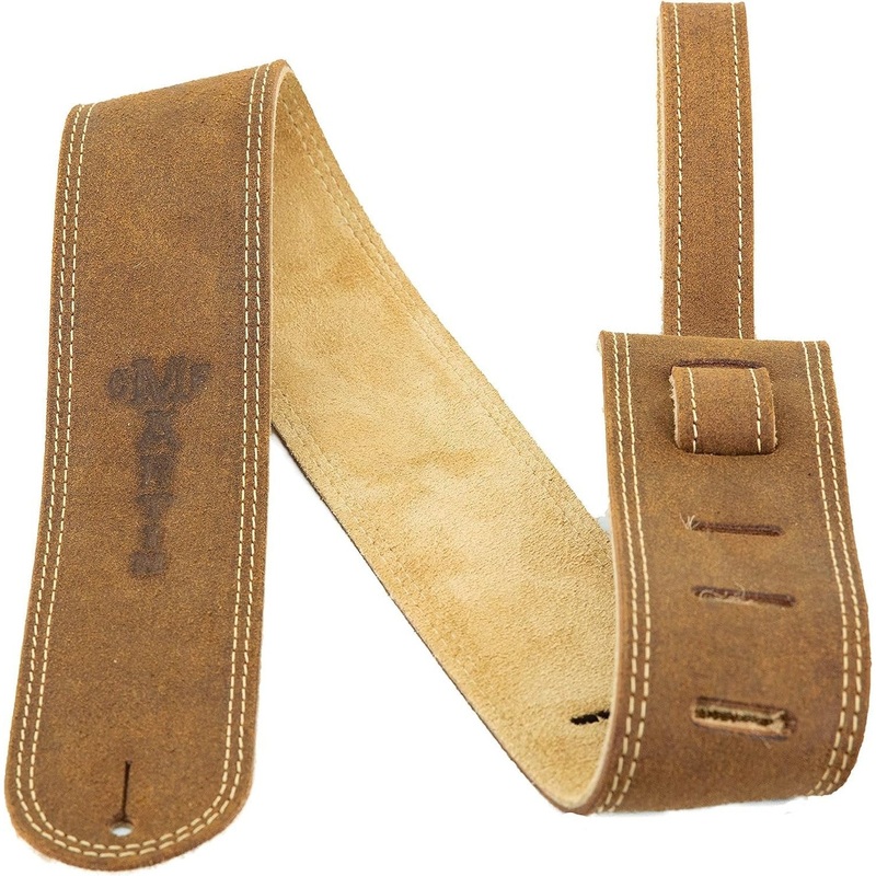 Martin Leather/Suede Guitar Strap Distressed Brown 2.5″