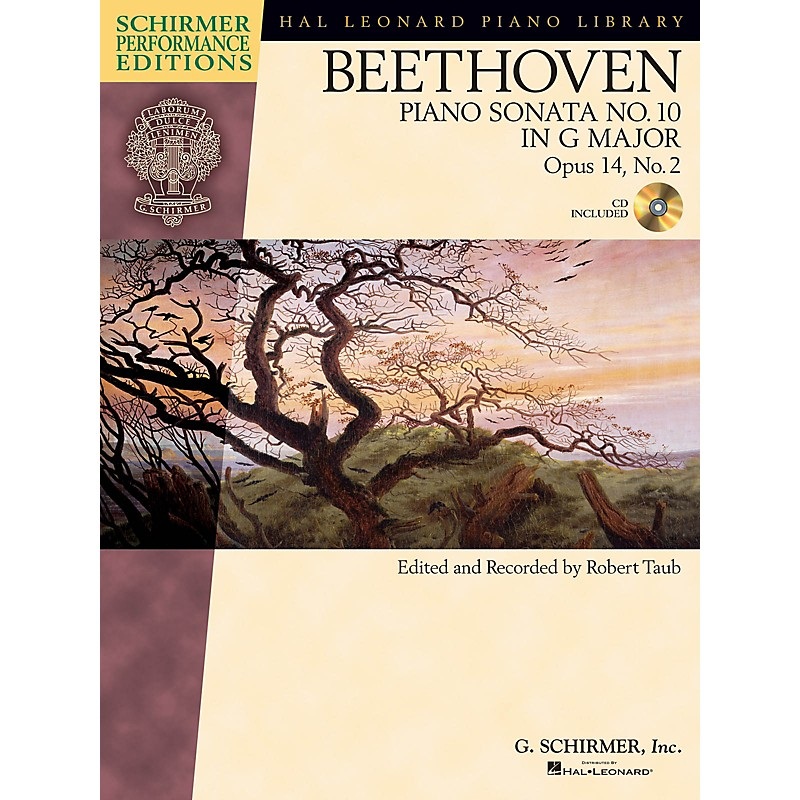 G. Schirmer Beethoven Sonata No 10 in G Maj Op 14 No 2 Schirmer Performance Edition BK/CD by Beethoven Edited by Taub