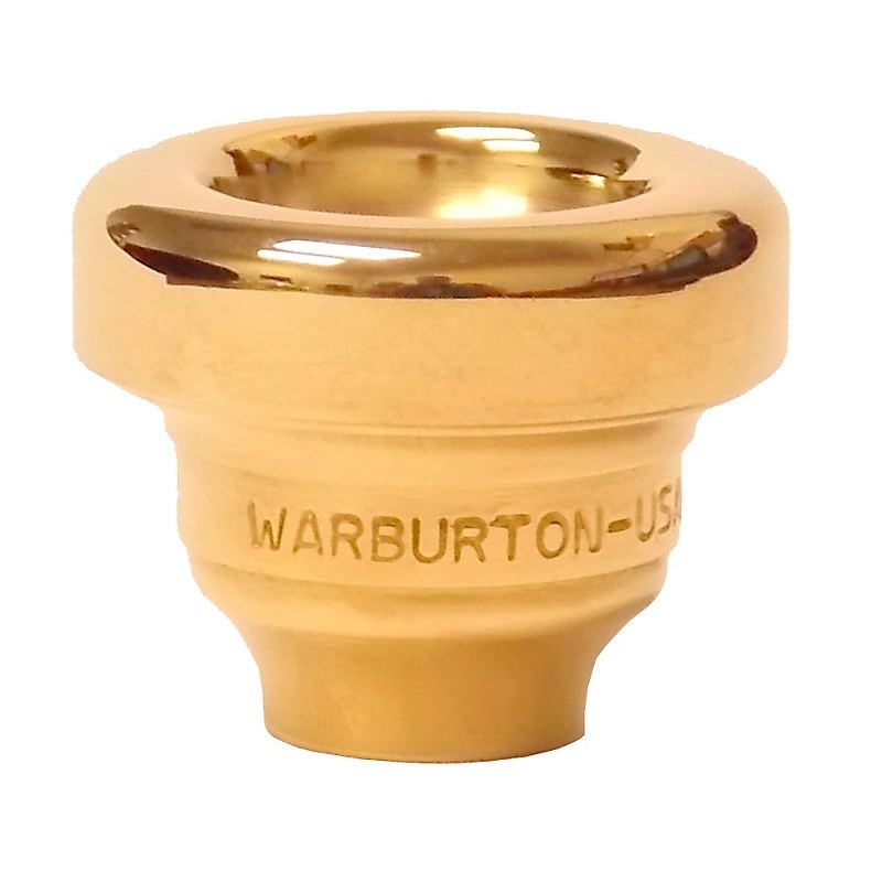 Warburton Size 5 Series Trumpet and Cornet Mouthpiece Top in Gold 5MD Gold