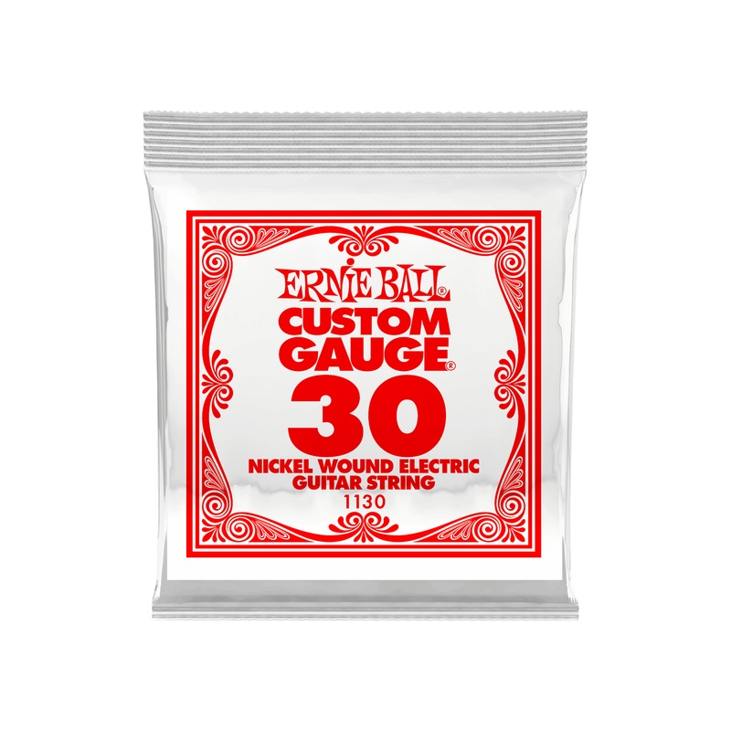 Ernie Ball Single Plain Steel Electric/Acoustic Guitar String 0.30
