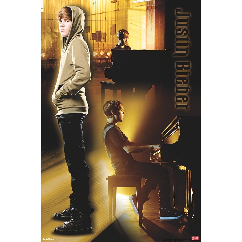 Trends International Justin Bieber – Piano Poster Premium Unframed