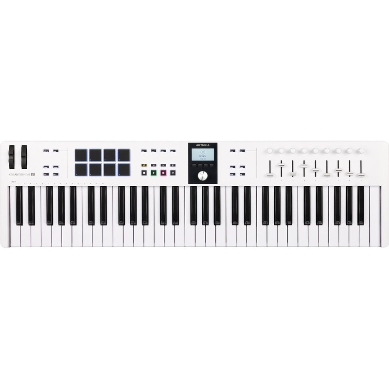 Arturia KeyLab Essential 61 Mk3 Keyboard Controller – White