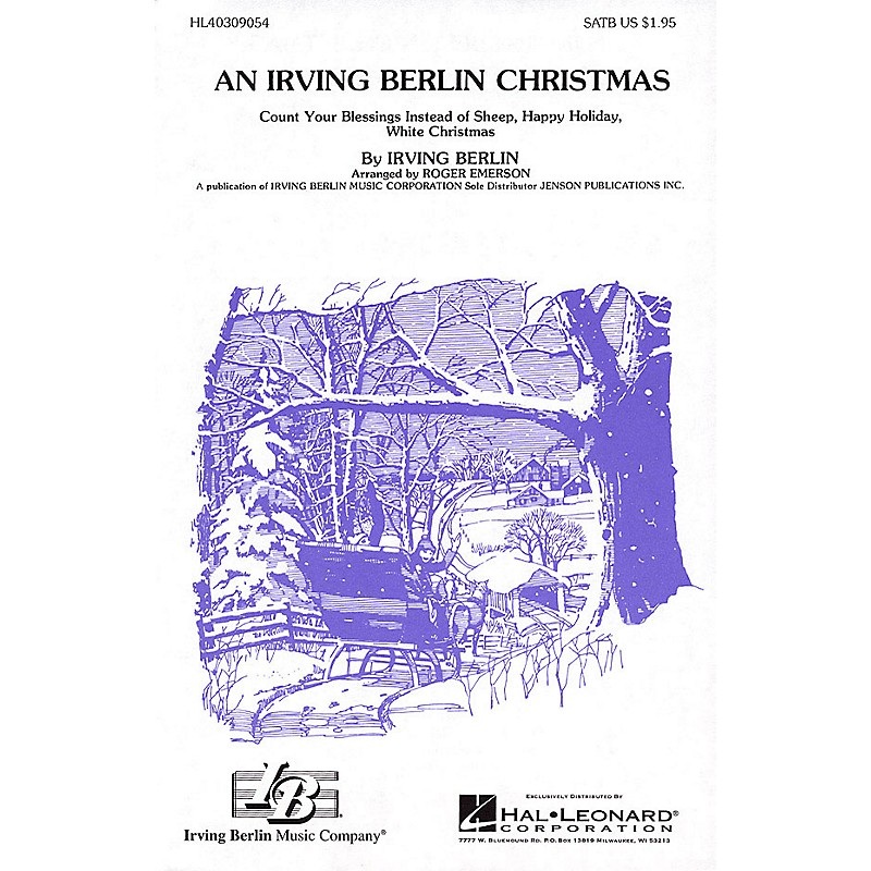 Hal Leonard An Irving Berlin Christmas (Medley) SATB arranged by Roger Emerson