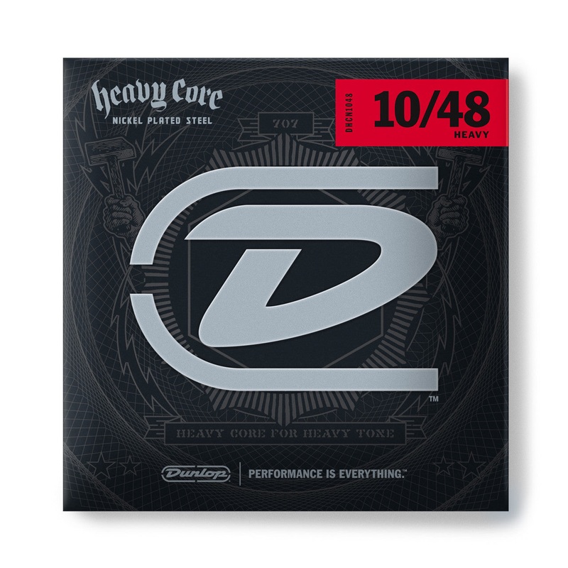 Jim Dunlop Heavy Core Nickel Wound 10-48 Electric Guitar Strings