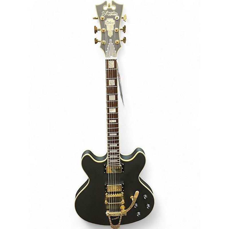 Used D’Angelico Deluxe DC Midnight Matte Hollow Body Electric Guitar Midnight Matte