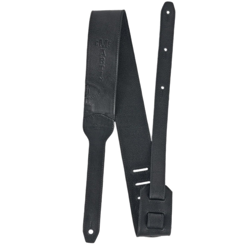 LUXE BY MARTIN Leather Strap, Black