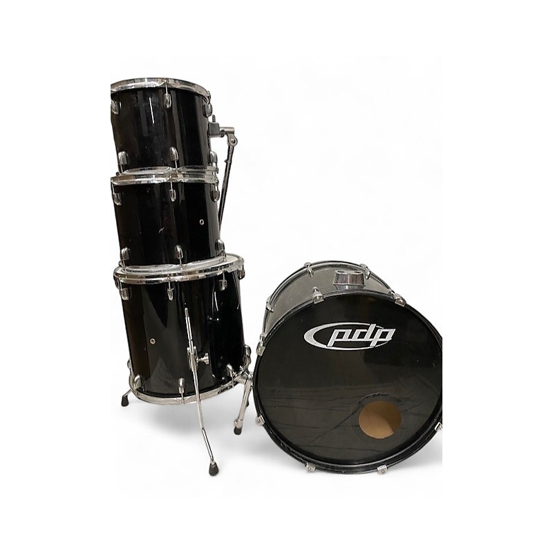 Used PDP by DW 4 Piece Z5 SERIES Black Drum Kit Black