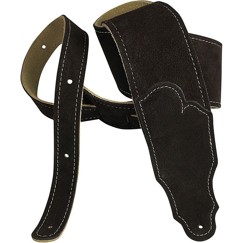 Franklin Strap 2.5″ Suede Guitar Strap Chocolate 2.5 in.