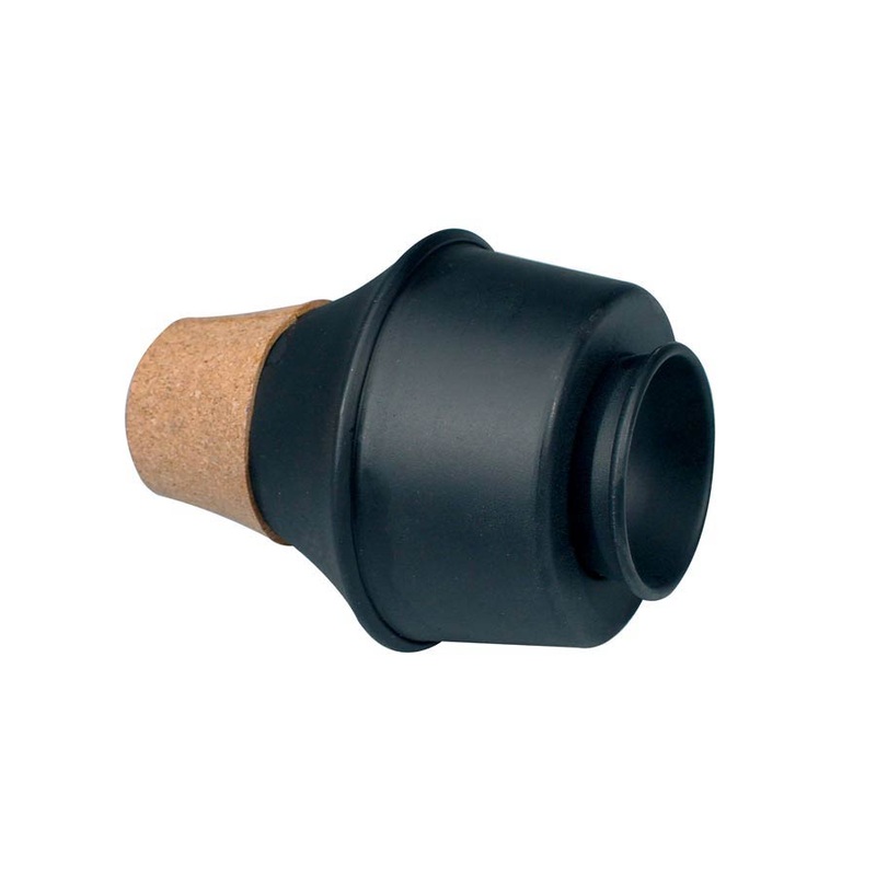 Trumpet mute, wow wow model, aluminum, black