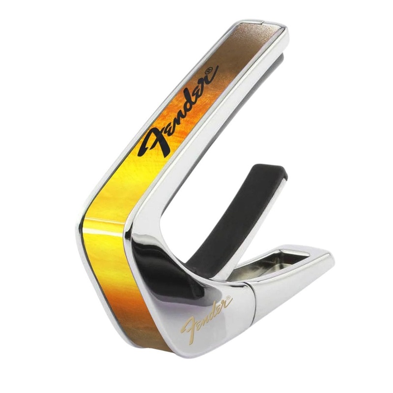 Thalia Guitar Capo – Fender Officially Licensed w/Fender Specific Fret Pads (Sunburst w/Black Perine Logo)