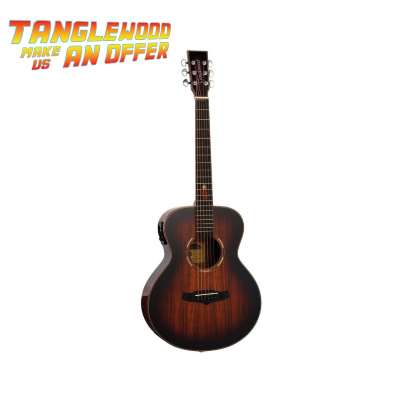 Tanglewood Winterleaf Exotic TWX1EK Mini Electro Acoustic Guitar