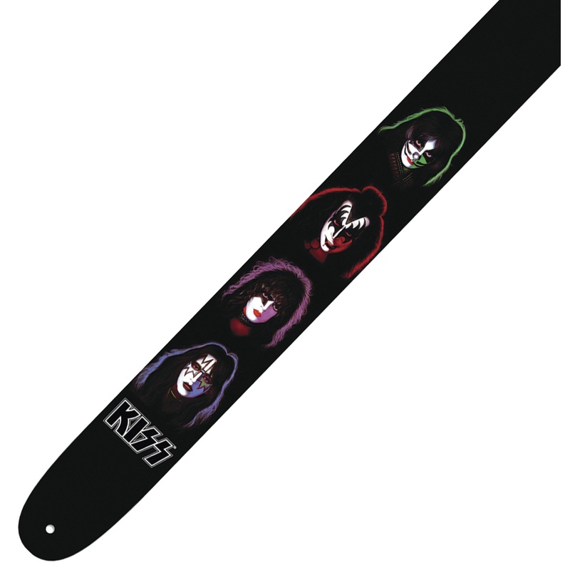 Perri’s Leather Guitar Strap ~ Kiss ~ Faces