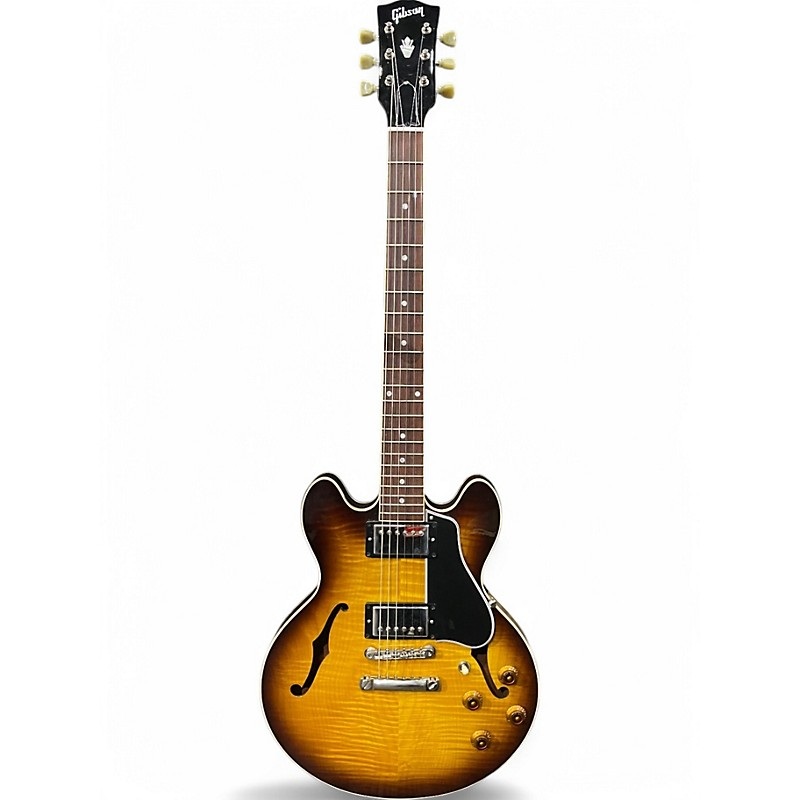 Used 2010s Gibson CS336 Plain Top Vintage Sunburst Hollow Body Electric Guitar Vintage Sunburst