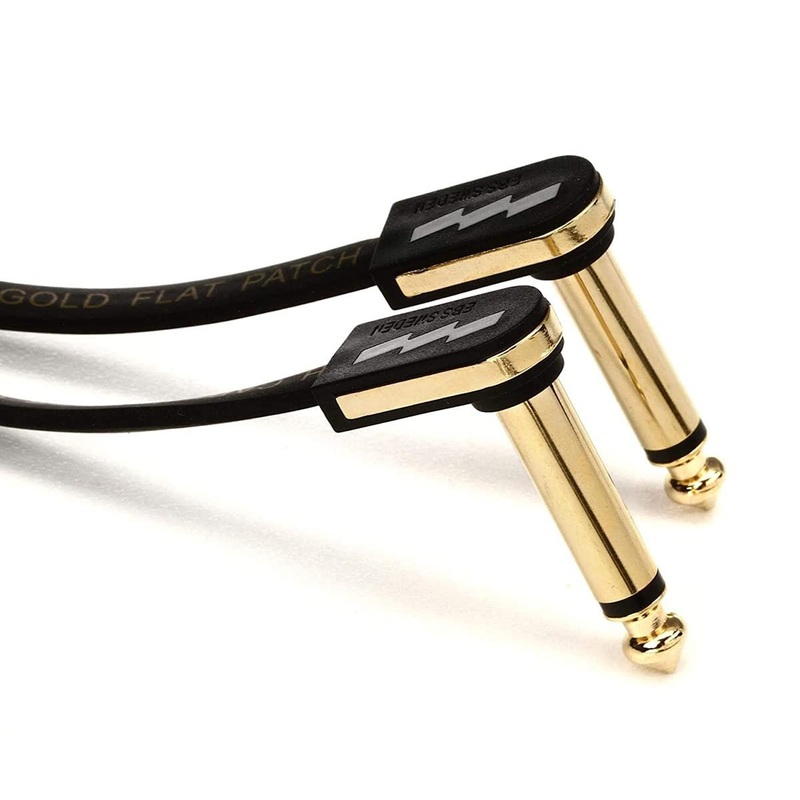 EBS PG-58 Gold Flat Patch Cable – 58cm, Angle-Angle 58cm Single Item