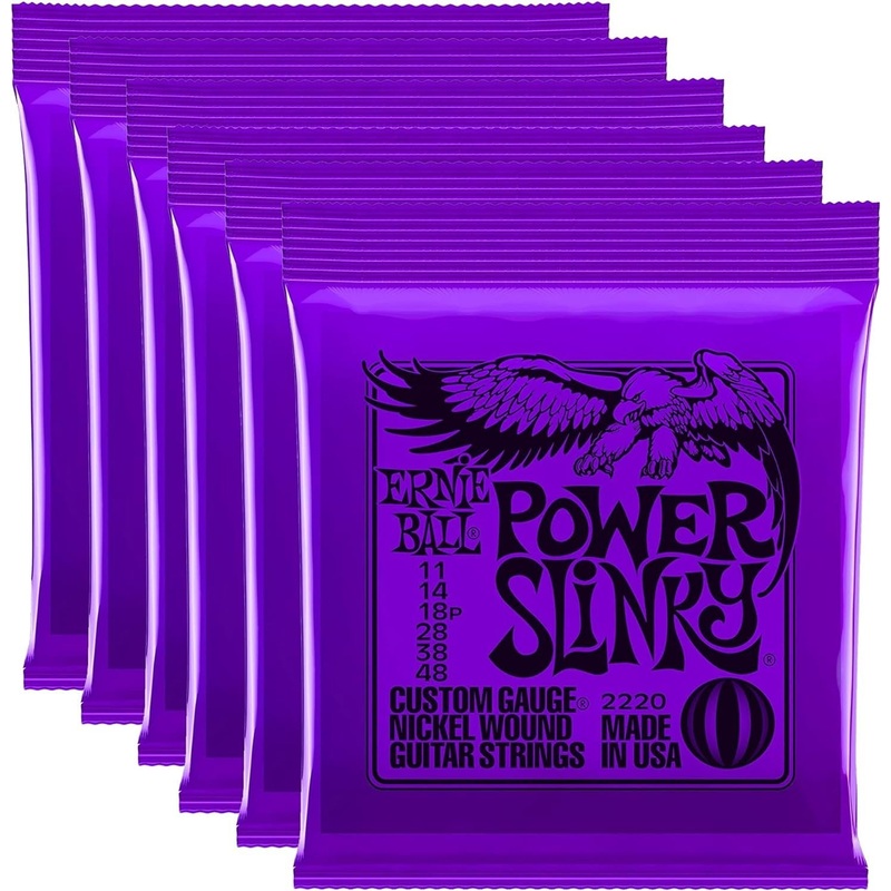 Ernie Ball Power Slinky 11-48 – 6 Pack Bundle (P02220)