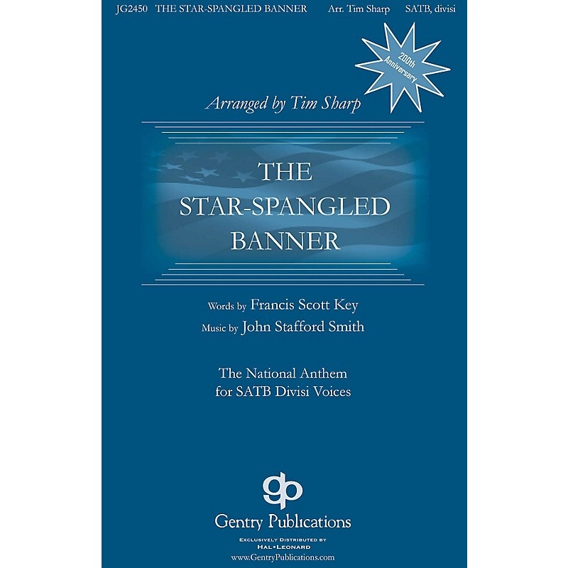 Gentry Publications The Star-Spangled Banner SSAA A Cappella Arranged by Tim Sharp