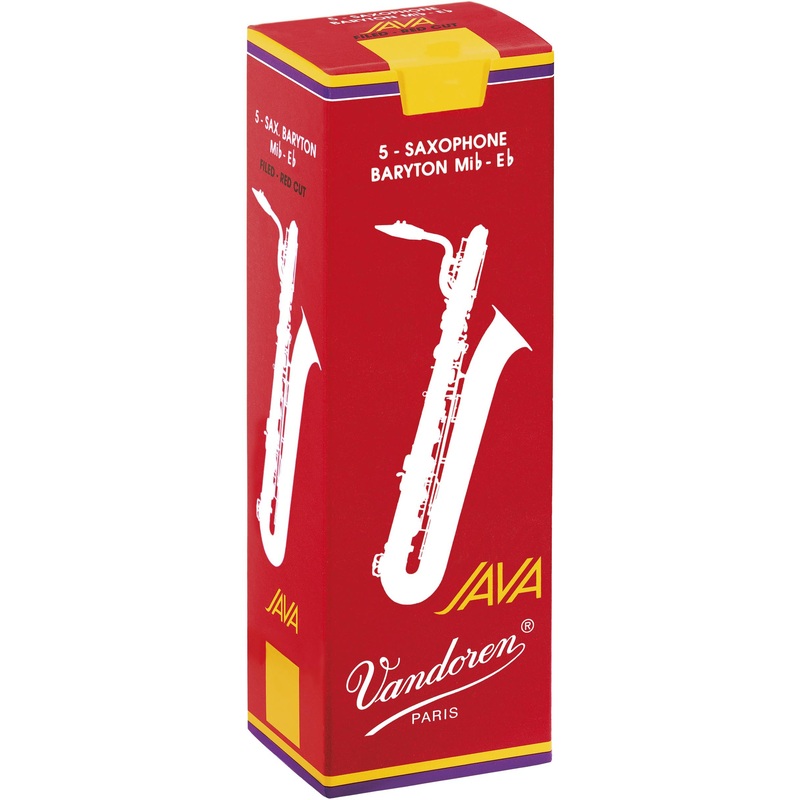 Vandoren Java “Filed – Red Cut” Baritone Sax, Box of 5 – Strength 3.5