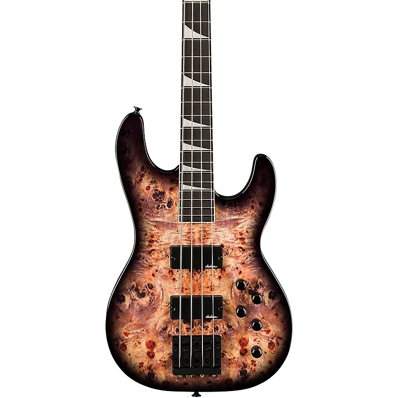 Jackson JS Series Concert Bass CB JS3P Electric Bass Black Burst Burl