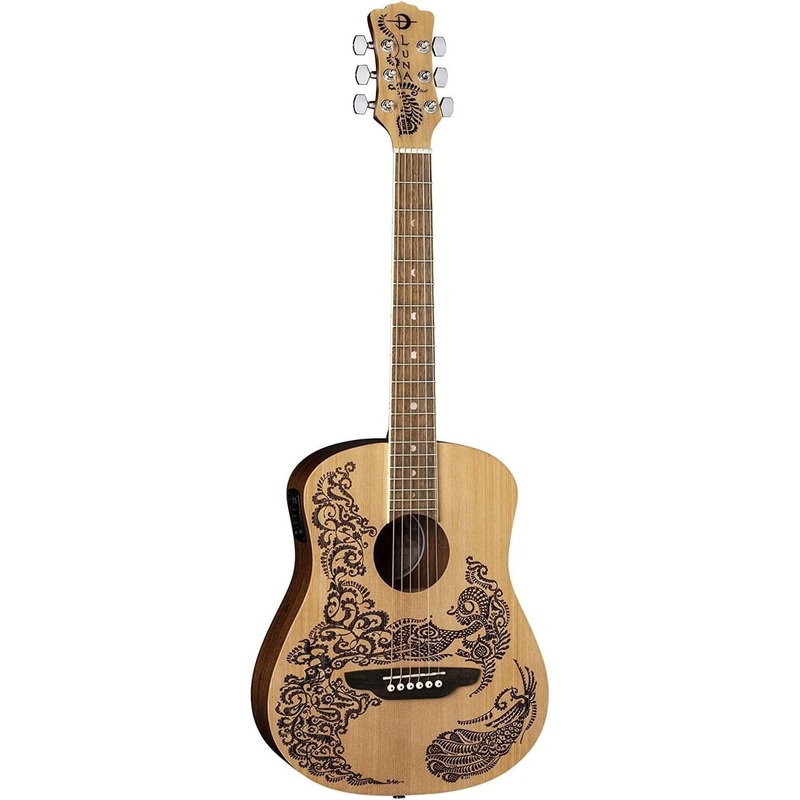 Luna Safari Henna Paradise Travel Guitar Pack (SAF HEN PA PACK)