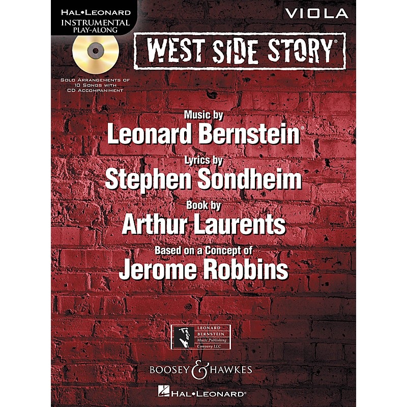 Hal Leonard West Side Story for Viola Instrumental Play-Along Series Softcover with CD