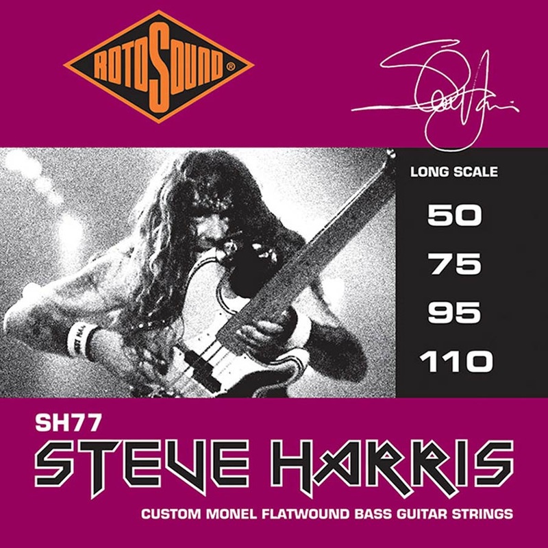 SH77 Rotosound Jazz Bass 77 string set electric bass monel flatwound 50-110 Steve Harris