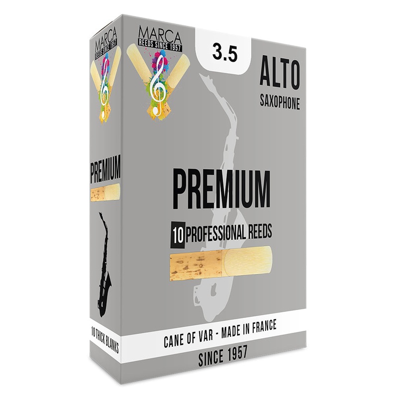 Marca Premium Reeds – 10 Pack – Alto Sax – 3.5