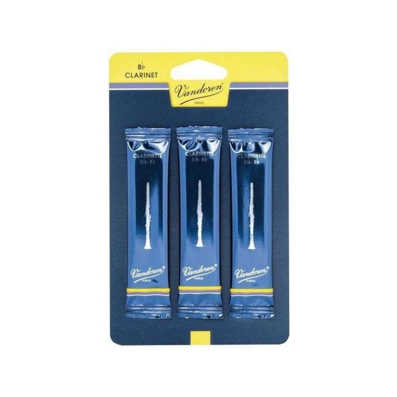 Vandoren Bb Clarinet Reeds 1.5 Traditional (3 pack)