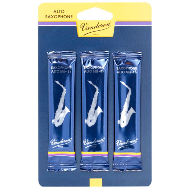 Vandoren Traditional Alto Sax, Pack of 3 – Strength 1.5