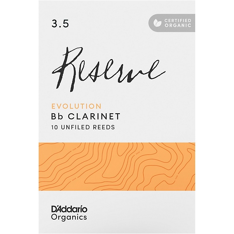 D’Addario Woodwinds Reserve Evolution, Bb Clarinet – Box of 10 3.5