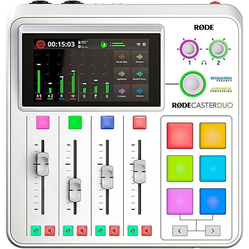 RODE RodeCaster Duo Streaming Mixer – White