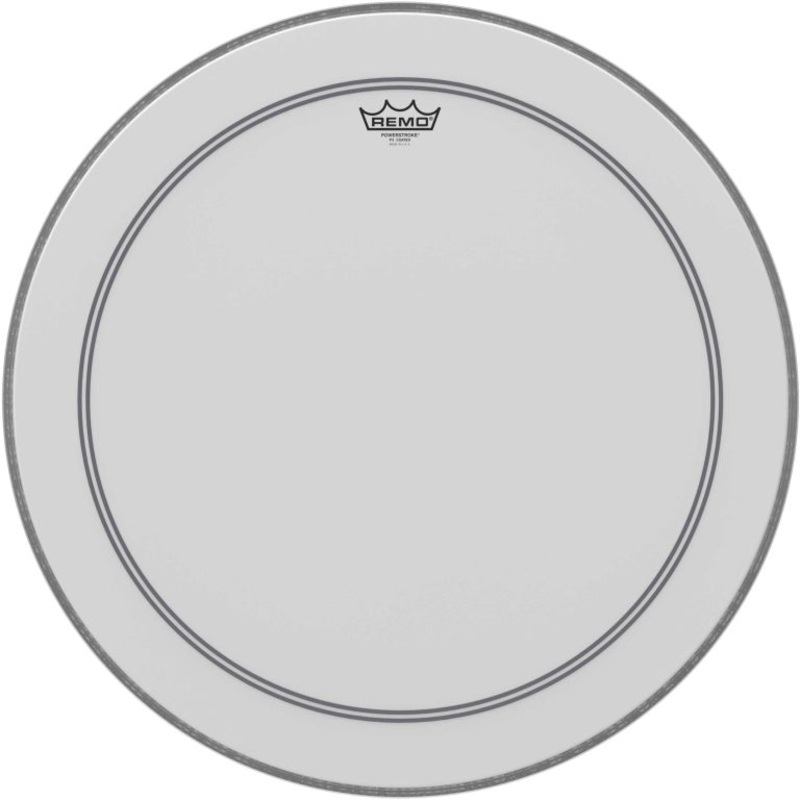 Remo 24″ Powerstrike3 Coated Bass+ Dot Head