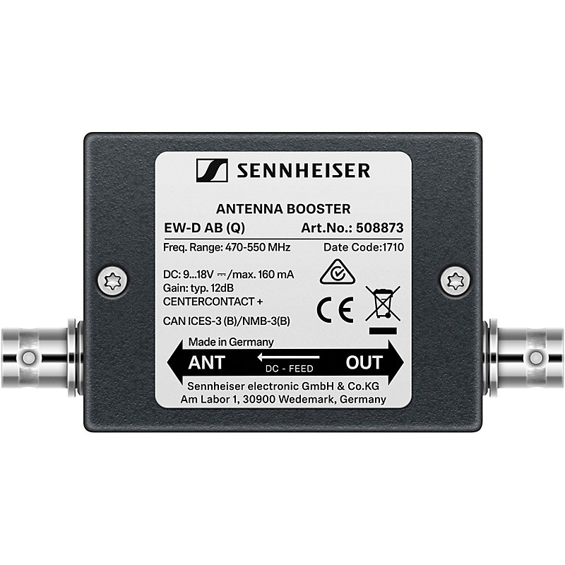 Sennheiser EW-D AB Antenna Booster for Evolution Wireless Digital Audio Systems Band Q