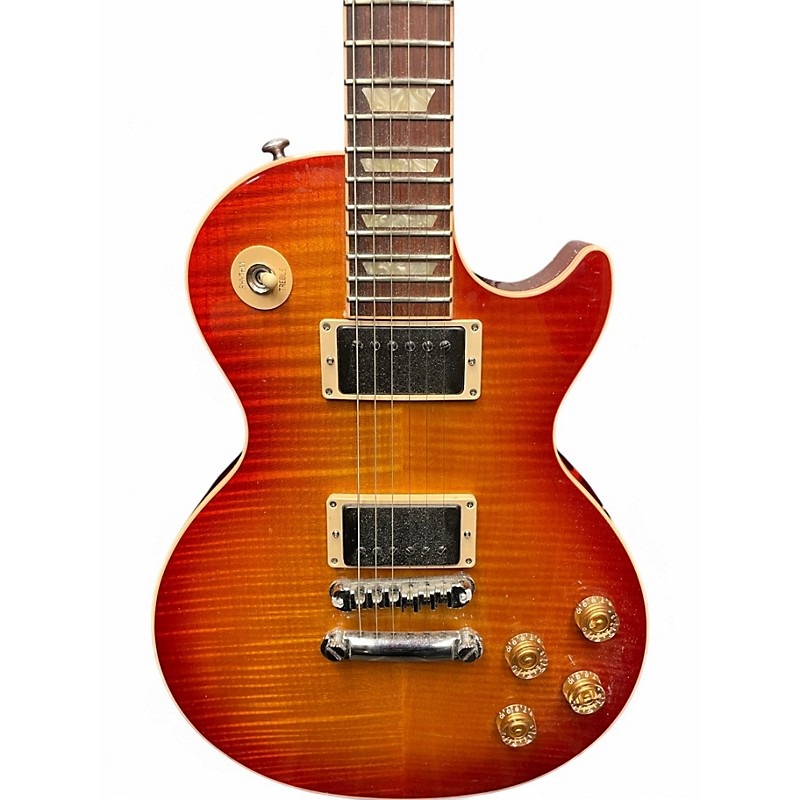 Used 2014 Gibson Les Paul Standard Plus Cherry Sunburst Solid Body Electric Guitar Cherry Sunburst