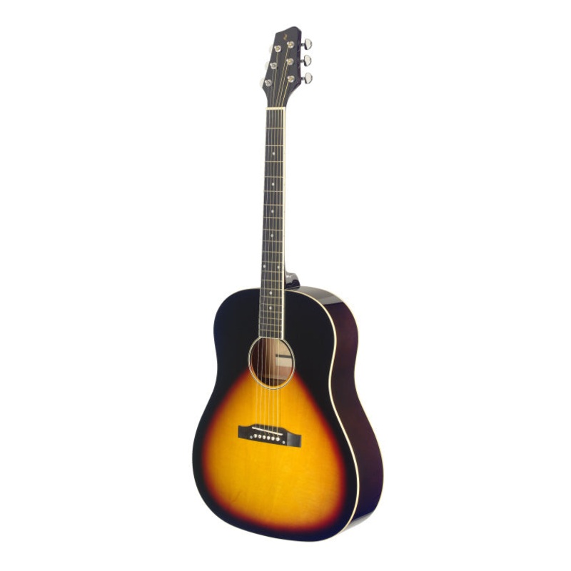 Stagg Acoustic Guitar Slope Shoulder Sunburst Left Hand