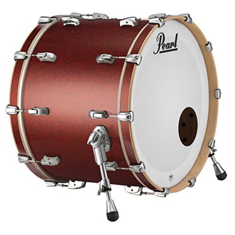 Pearl Music City Custom 20″x14″ Bass Drum w/BB3 Mount RF2014BB/C407 RED GLASS
