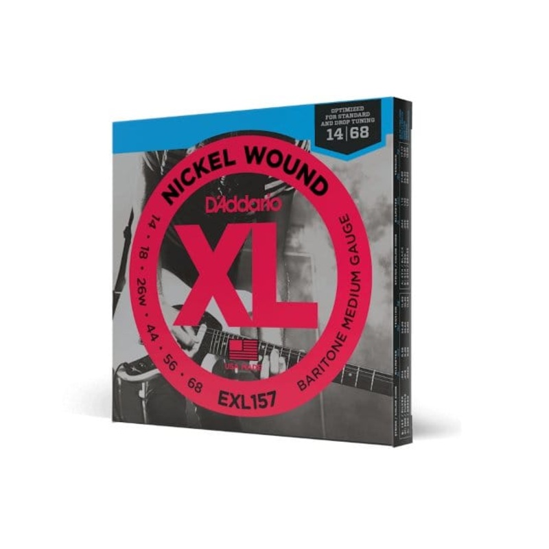 D’Addario EXL157 (14-68) Baritone Electric Guitar Set
