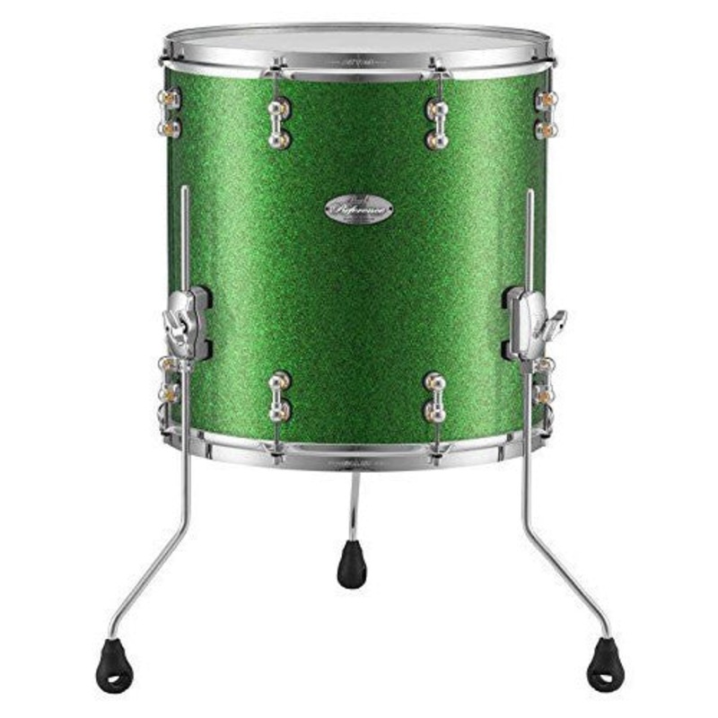 Pearl Music City Custom 14″x12″ Pure Floor Tom RFP1412F/C446 GREEN GLASS Drum