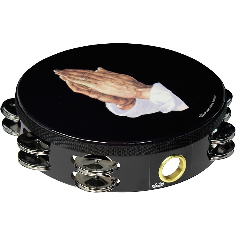 Remo Praying Hands Tambourine 8 in., 16 Jingles