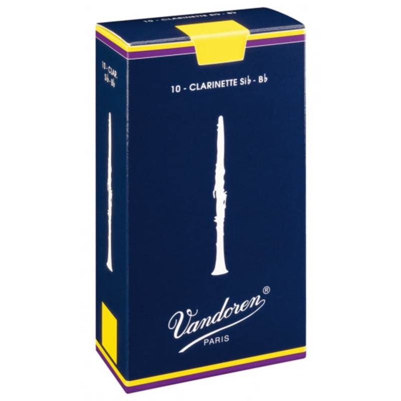 Vandoren Bb Clarinet Reeds 5 Traditional (10 Box)
