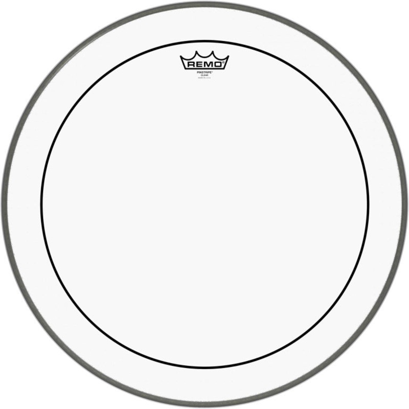 Remo 20″ Pinstripe Clear Bass Head