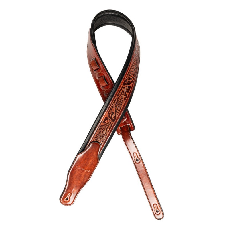 Stagg Padded Leather-Style Aged BRown