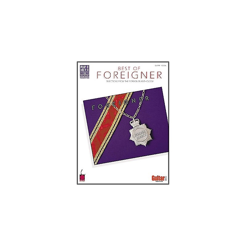 Cherry Lane The Best of foreigner Guitar Tab Songbook