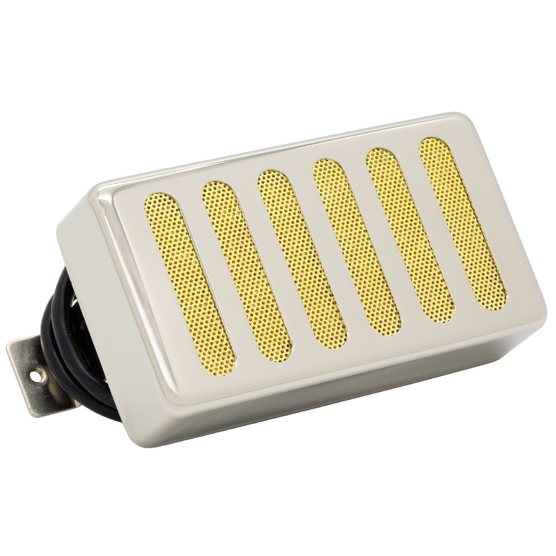 Seymour Duncan SH-6N Distortion Raw Nickel Radiator Cover Gold Mesh