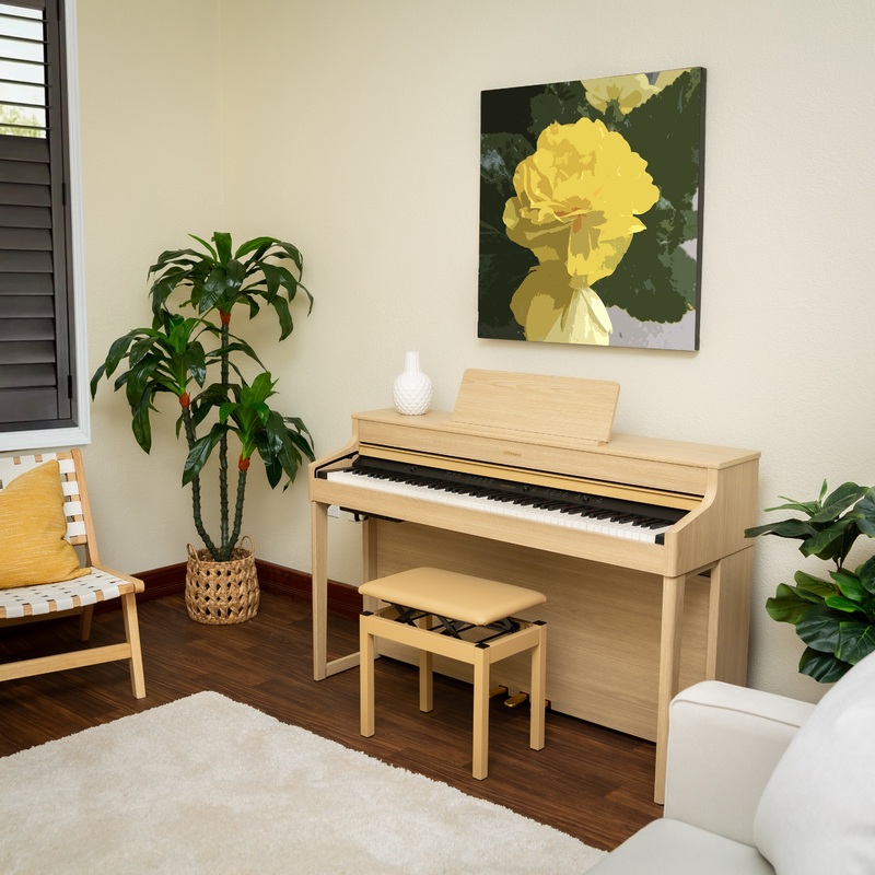 Roland HP702 Digital Piano – Light Oak