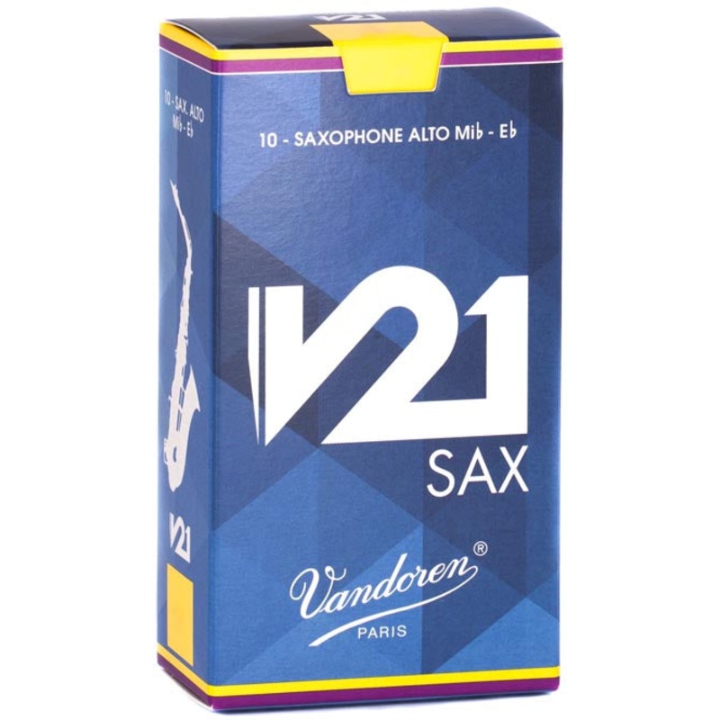 Vandoren V21 Alto Sax, Box of 10 – Strength 5