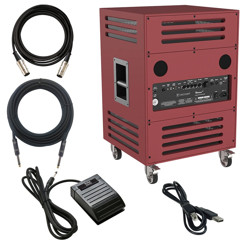 Viscount Legend VORTEX 315 Rotary Keyboard Amplifier –  Red Walnut CABLE KIT